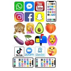 EmojiLogo2 vafa logo aplicatii smartphone si emoticoane 30x20cm